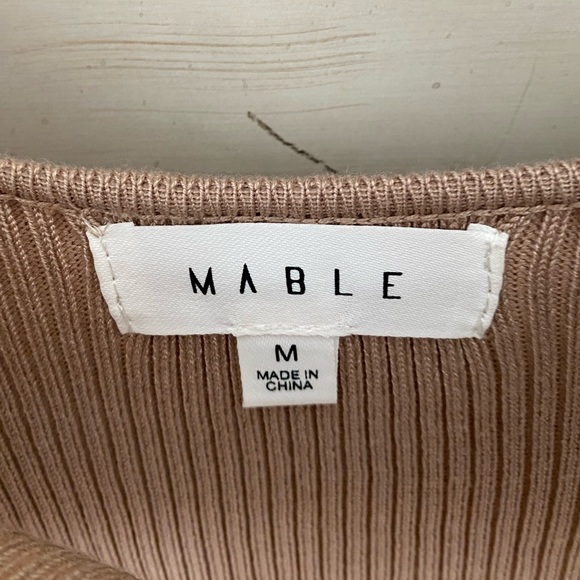 Vici Beige Ribbed Cutout Dress - Picture 5 of 6